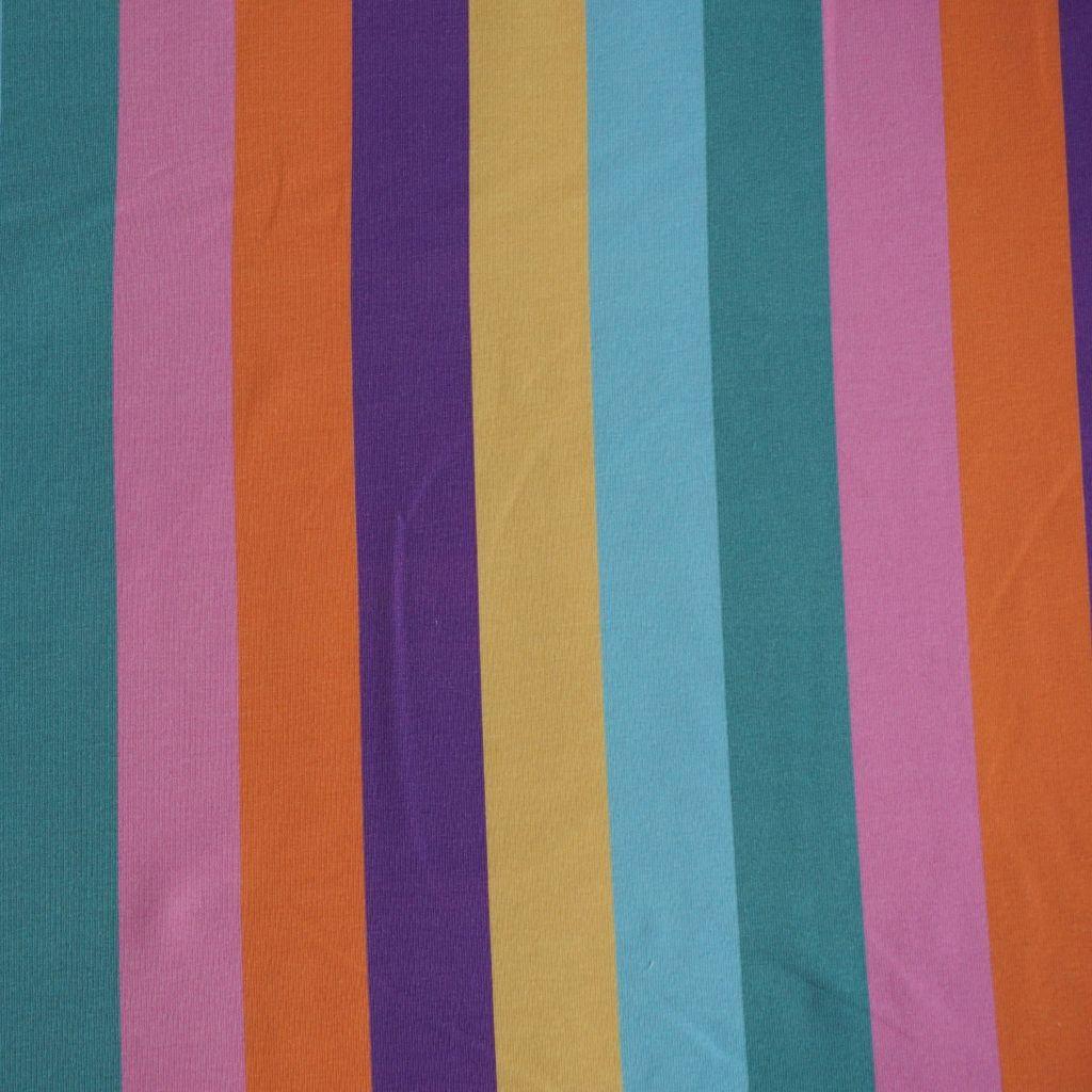 French Terry Blockstreifen löngs gelb mint rosa lila – FVJ